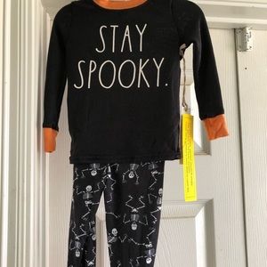 Rae Dunn Halloween 2T pajamas